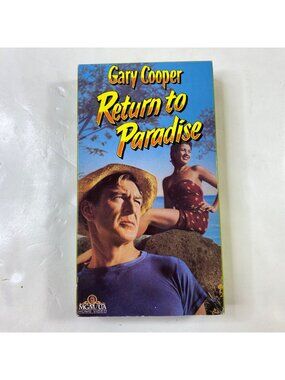 Return To Paradise 1953 VHS Gary Cooper Adventure Drama Pre-Owned